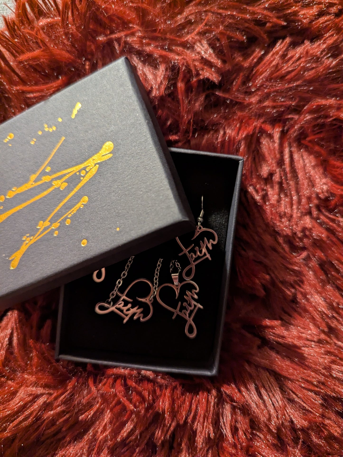 Faith Jewelry Set – Heart Pendant Necklace, Bracelet & Earrings • Stainless Steel Inspirational Gift for Women • Elegant Boutique Keepsake