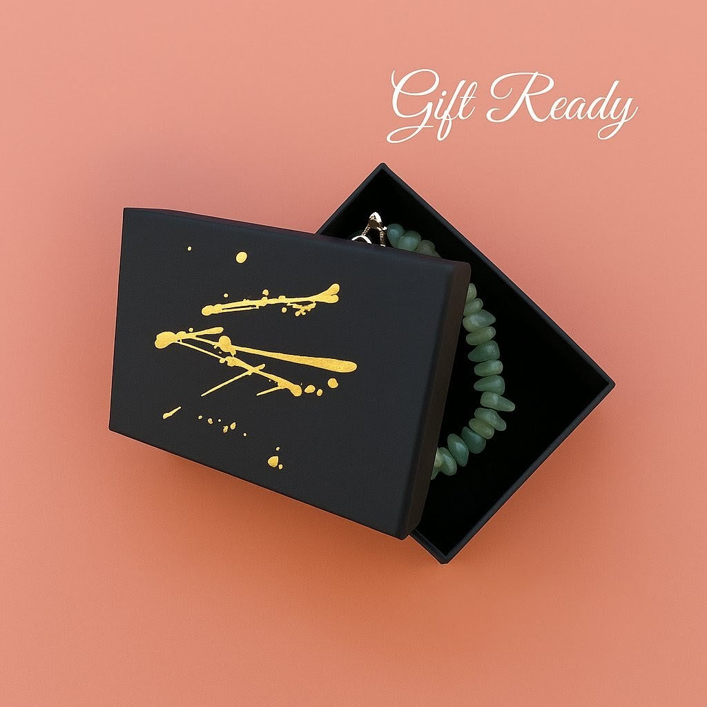 Green Aventurine Healing Bracelet – Natural Crystal Chip Stone • Energy-Charged for Renewal, Balance & Growth