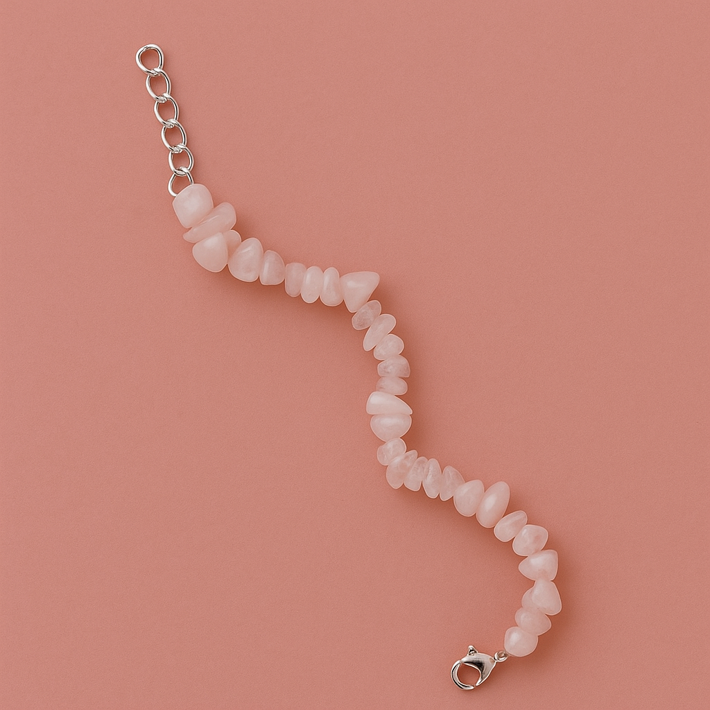 Rose Quartz Love & Peace Bracelet - Reiki/Energy-Charged Crystal Jewelry • Soothing Energy for Compassion, Love & Calm